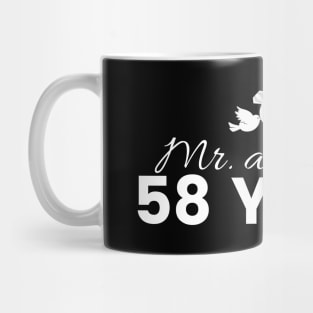 58th Wedding Anniversary Couples Gift Mug